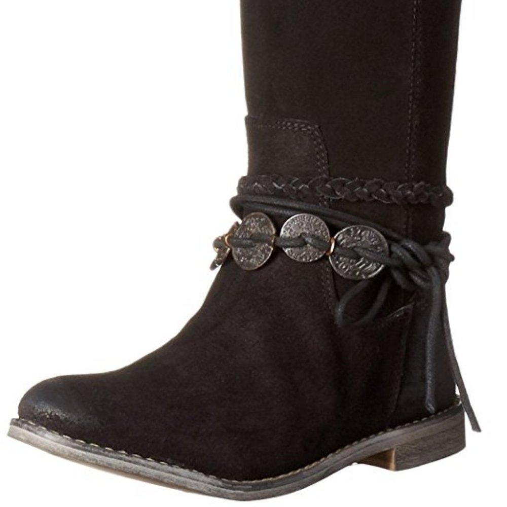 Musse & Cloud NEW Boots BLACK Over-The-Knee Tall Suede Leather NIB Womens 🎉HP🎉 - Picture 8 of 16